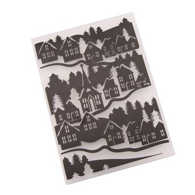 NUOBESTY DIY Plastic Embossing Template Stencil for Craft Sturdy Embossing Dies Perfect for Scrapbooking (em066)