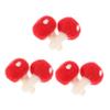 NUOBESTY 6pcs DIY Felt Mushroom Ornaments Hairpin Brooch Decorations for Clothing Creative Craft Materials for Accessories view 1