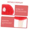 NUOBESTY 6pcs DIY Felt Mushroom Ornaments Hairpin Brooch Decorations for Clothing Creative Craft Materials for Accessories view 3