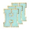 MECCANIXITY Chenille Letters H Patches Large Size 80mm/3.15 Inch Iron-on Letters H Patches Golden Glitter Embroidered Patches for Clothing, Shoes, Hats, Backpacks Pack of 3(Blue) view 1