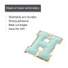 MECCANIXITY Chenille Letters H Patches Large Size 80mm/3.15 Inch Iron-on Letters H Patches Golden Glitter Embroidered Patches for Clothing, Shoes, Hats, Backpacks Pack of 3(Blue) view 3