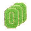 MECCANIXITY Chenille Letters O Patches Large Size 80mm/3.15 Inch Iron-on Letters O Patches Golden Glitter Embroidered Patches for Clothing, Shoes, Hats, Backpacks Pack of 3(Green) view 1