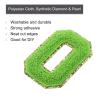 MECCANIXITY Chenille Letters O Patches Large Size 80mm/3.15 Inch Iron-on Letters O Patches Golden Glitter Embroidered Patches for Clothing, Shoes, Hats, Backpacks Pack of 3(Green) view 3