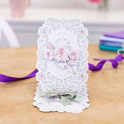 Rectangular lace Die Cuts for Card Making, Oval Metal Cutting Dies for Paper Scrapbooking, DIY Stencils for Album Party Wedding Festivals Decoration