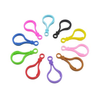 OATIPHO Keychain Clip Carabiner Key Ring 50pcs Acrylic Clasps for DIY Accessories Pendant