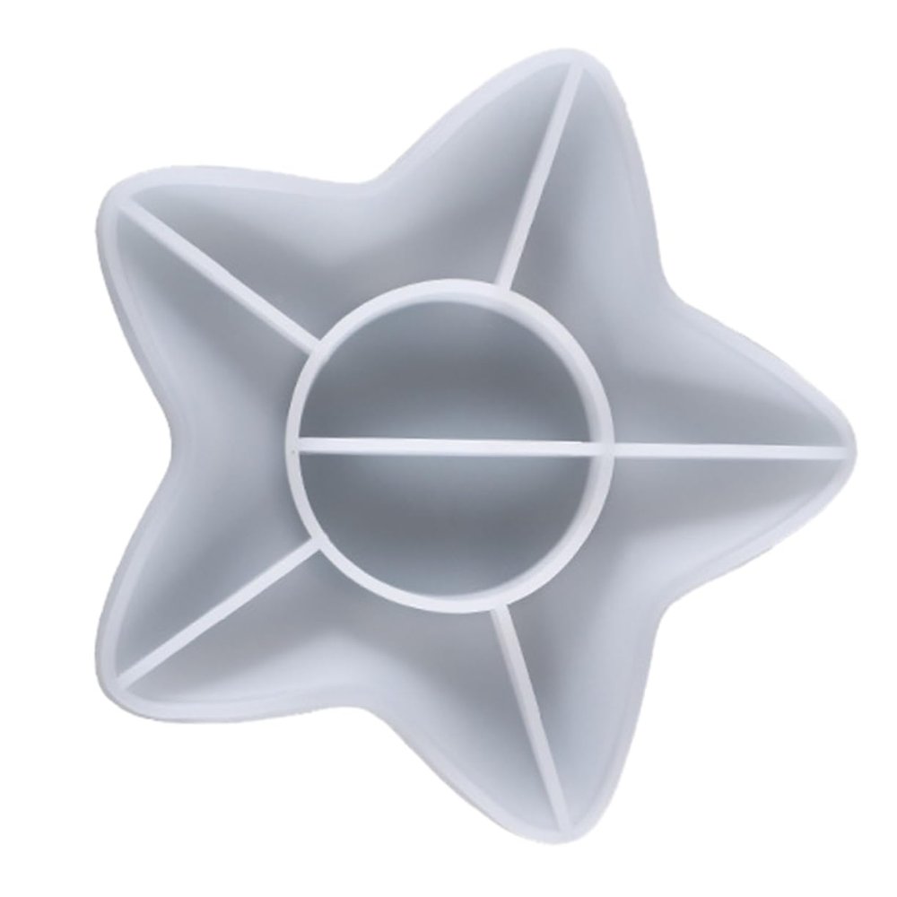 Hohopeti Creative DIY Epoxy Mold for Sea Star Shape Durable Storage Tray Mold for Casting Projects for Beginners and Professionals