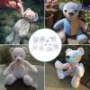 Stuffed Bear Sewing Pattern, Quilting Tools Acrylic Bear Sewing Pattern Set DIY 10pcs for Home (S 10inch) view 2
