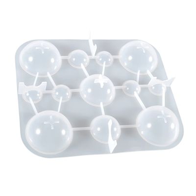 Hohopeti DIY Silicone Mold for Crafting Durable Epoxy Crystal Half-Sphere Shape Safe and Flexible Material for Home Decoration and Unique Gift Making