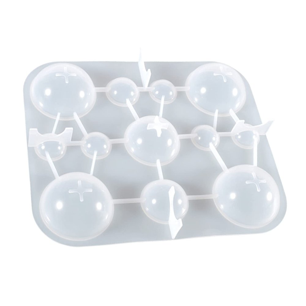 Hohopeti DIY Silicone Mold for Crafting Durable Epoxy Crystal Half-Sphere Shape Safe and Flexible Material for Home Decoration and Unique Gift Making