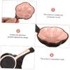 HOODANCOS 2pcs Multifunctional Ceramic Ink Dish Set Smooth Bottom Brush Holder for Calligraphy Painting Elegant White Pink Cracked Design for Artists Stationery Supplies view 2