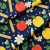 Back to School Bullet Textured Fabric by The Yard Floral Stretch Liverpool - 1 Yard Thick Knit Jersey Fabric for Bows Clothes Sewing (AA2567) view 1