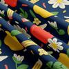 Back to School Bullet Textured Fabric by The Yard Floral Stretch Liverpool - 1 Yard Thick Knit Jersey Fabric for Bows Clothes Sewing (AA2567) view 2