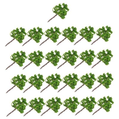 CHILDWEET 25pcs Miniature Green Tree Scenery Landscape Trees for Diorama Decoration and