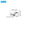 PATIKIL 9x6mm Lobster Clasp, 50Pcs 304 Stainless Steel Lobster Claws Clasp Connector for Crafting DIY Jewelry Making Key Chains Bracelet Necklace Hook, Silver view 2