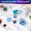 KISREL Epoxy Resin Kit for Beginners, Resin Kit with Molds, 18OZ Epoxy Kit with Dried Flowers, Measuring Cups and Resina Supplies view 3