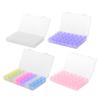 Anneome 4pcs Diamond Storage Organizer Boxes 28-Grid Compartment Case for Craft Supplies Jewelry Beads and Glitter Powder Stackable Storage Box for DIY Projects view 1