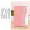 Curved Lace Die Cuts for Card Making, Flowers Metal Cutting Dies for Paper Scrapbooking, DIY Stencils for Album Party Wedding Festivals Decoration view 1