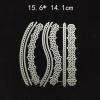 Curved Lace Die Cuts for Card Making, Flowers Metal Cutting Dies for Paper Scrapbooking, DIY Stencils for Album Party Wedding Festivals Decoration view 2