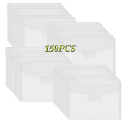BAOFALI 150 Pcs 5x7inch Stamp & Die Storage Pockets Resealable Clear Plastic Seal Bags Storagefor Cutting Dies Stamp Crafts for DIY Scrapbooking Paper Card Craft Cutting Dies Storage
