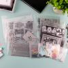 BAOFALI 150 Pcs 5x7inch Stamp & Die Storage Pockets Resealable Clear Plastic Seal Bags Storagefor Cutting Dies Stamp Crafts for DIY Scrapbooking Paper Card Craft Cutting Dies Storage view 3