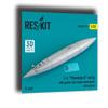 Reskit RSU32-0119 1/32 F-4 ""Phantom II Early 600-gallon (nestable) with Pylon (1 pcs) 3D Printed, Grey view 1