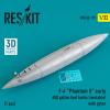 Reskit RSU32-0119 1/32 F-4 ""Phantom II Early 600-gallon (nestable) with Pylon (1 pcs) 3D Printed, Grey view 2