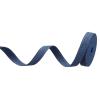 PATIKIL 3/5" Denim Ribbon, 1 Roll 5.5 Yard Layering Jean Fabric Craft Strip for Bow DIY Making Hair Clip Garment Sewing Decorations, Dark Blue view 1