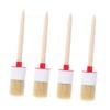 BESPORTBLE 8pcs Round Bristle Brush Wooden Handle for BBQ Oil Painting Projects Versatile Brushes for Ergonomic Design for Comfort and Control view 2
