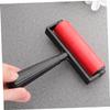 LALAFINA 3pcs Rubber Roller for Printmaking Smooth Stamping Tool for Art Projects Comfortable Handle Easy to Clean Red Design view 3
