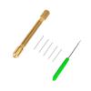LALAFINA 14pcs Doll Hair Rerooting Tools Copper Handle and Steel Crochet Needles for DIY Wig Implantation Essential Silicone Wig Implant Tools for Doll Making Random Color view 3