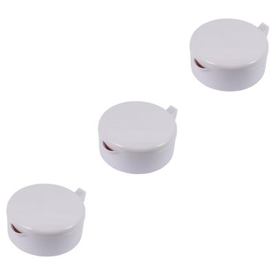 LALAFINA 3pcs Porcelain Calligraphy Ink Dish Multi-Function Ink Plate Practical Inkwell Lid