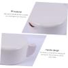 LALAFINA 3pcs Porcelain Calligraphy Ink Dish Multi-Function Ink Plate Practical Inkwell Lid view 2