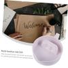 LALAFINA 3pcs Porcelain Calligraphy Ink Dish Multi-Function Ink Plate Practical Inkwell Lid view 4
