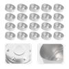 NUOBESTY 200pcs Aluminum Candle Cups Tea Light Holders for Candle Making for Weddings Parties and Home Decor Lightweight and Portable view 2