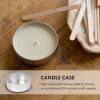 NUOBESTY 200pcs Aluminum Candle Cups Tea Light Holders for Candle Making for Weddings Parties and Home Decor Lightweight and Portable view 4