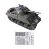 1:25 Scale USA Sherman M4A3 Tank 3D Paper Model Simulation Tank Model for Collection (Unassembled Kit) Display Model view 1