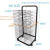 Art Drying Rack, Paint Drying Rack with 25/35 Removable Shelves, Black Powder Coated Finish, Lockable Wheels, Metal Art Storage Rack, Art Drying Rack for Classroom, Art Studios and Schools (Size : 25 view 2