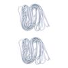 LALAFINA 2pcs Meters of Flat Cowhide Leather Cord for Jewelry Making for Bracelets and Necklaces Flexible and Design White view 1