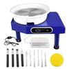 Pottery Wheel Electric Pottery Machine, DIY Clay Tool Kit with Removable Sink, Digital LCD Display, Foot Pedal, Ideal for Ceramic Work,350W-Singlecontrol view 1
