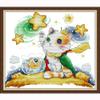 CROSSDECOR 14CT Stamped Patterns Cross Stitch with Needlepoint Package Printed On Aida Canvas Embroidery Cross-Stitch Home Dcor 12.911.4inch view 1