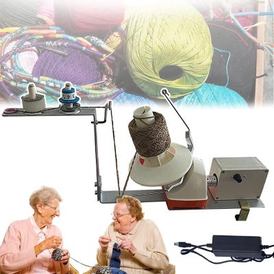 LPLYAA Electric Winding Machine, Knitting Roller Winding Machine, 500G Capacity, Adjustable Speed, Low Noise, Easy to Install & Use, for Metallic Yarn, Woolen Thread, Nylon, 20240221