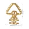STOBOK 10pcs Rotatable Crafts Brass Rivets for Handbag Purse and Accessories for Wallet Straps Shoes and More view 2