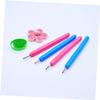 LALAFINA 5pcs Paper Quilling Tools Ramified Pen Comfortable Grip Ballpoint for Papercraft Includes and Red Pens view 2