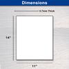 11x14 Backing Board (10 pieces) - Thick 28PT Cardboard with Solid White Core - Exceptional Photo & Art Backing/Product Packaging Chipboard for 11" x 14" view 2