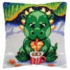 RTO Stamped Cross Stitch Embroidery Cushion kit for Adults and Beginners - Dragon 40x40cm/15,75x15,75" view 1