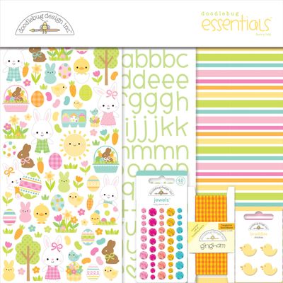 Doodlebug Essentials Page Kit 12"X12"-Bunny Hop
