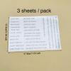 3pc Stripe Greeting Words Love You Stick & Shine Foil Transfer Sticker Paper for Card Making Scrapbooking and Album Journal Invitation Letter Decoration Hot Foil Transfer Printing Adhesive Sheets view 2