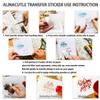 3pc Stripe Greeting Words Love You Stick & Shine Foil Transfer Sticker Paper for Card Making Scrapbooking and Album Journal Invitation Letter Decoration Hot Foil Transfer Printing Adhesive Sheets view 3