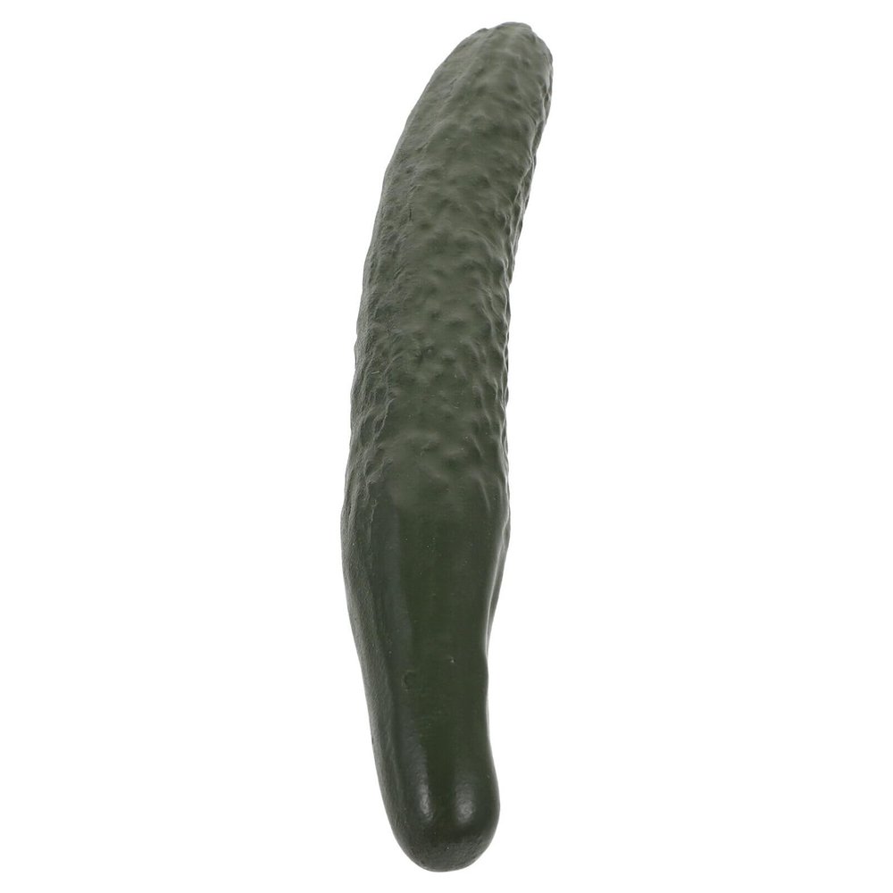 Luxshiny Ceramic Cucumber Pen Brush Rest Lifelike Decorative Holder for Calligraphy Supplies Office Home Decor Functional Art Intricate Details Easy to Clean