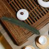 Luxshiny Ceramic Cucumber Pen Brush Rest Lifelike Decorative Holder for Calligraphy Supplies Office Home Decor Functional Art Intricate Details Easy to Clean view 3